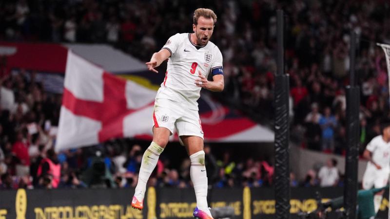 Harry Kane, en una imagen de archivo celebrando un tanto con Inglaterra. EP.