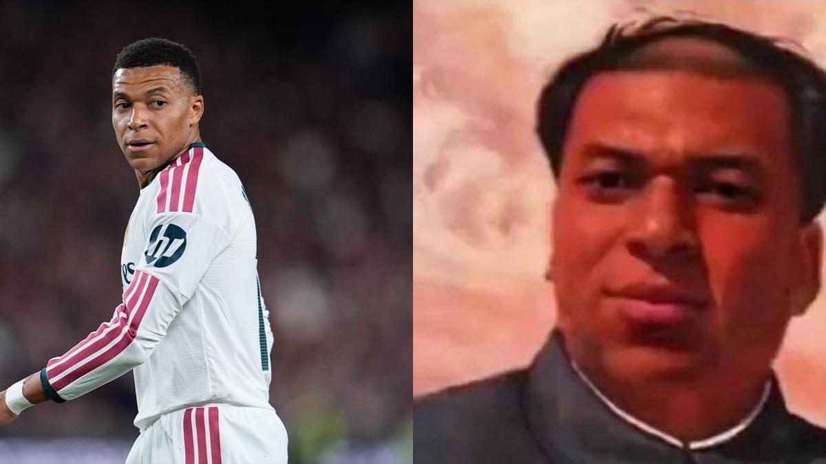 Mbappé durante el Clásico y el meme que ha desatado la polémica| EP