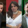 Óscar Puente, Aída Nízar y Santiago Abascal.