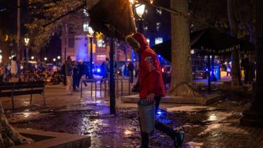 Disturbios en el centro de la ciudad, a 24 de octubre de 2026, en Barcelona. EP.