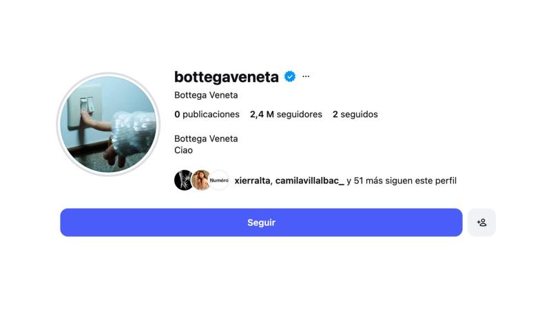 Bottega Veneta / Instagram Bottega Veneta / Instagram
