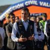 El presidente del Gobierno, Pedro Sánchez, atiende a los medios de comunicación desde el Puesto de Mando Avanzado, a 28 de octubre de 2026, en Urda. EP.