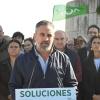 El presidente de Vox, Santiago Abascal, en un acto de campaña durante el luto nacional declarado por el accidente ferroviario en Toledo. EP.
