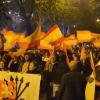 Concentración ultra frente al Ministerio de Transportes