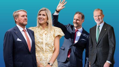 Guillermo Alejandro y Máxima de Países Bajos, Haakon de Noruega y el Rey Felipe IV