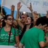 Varias personas se manifiestan en Madrid por la eduación pública. EP