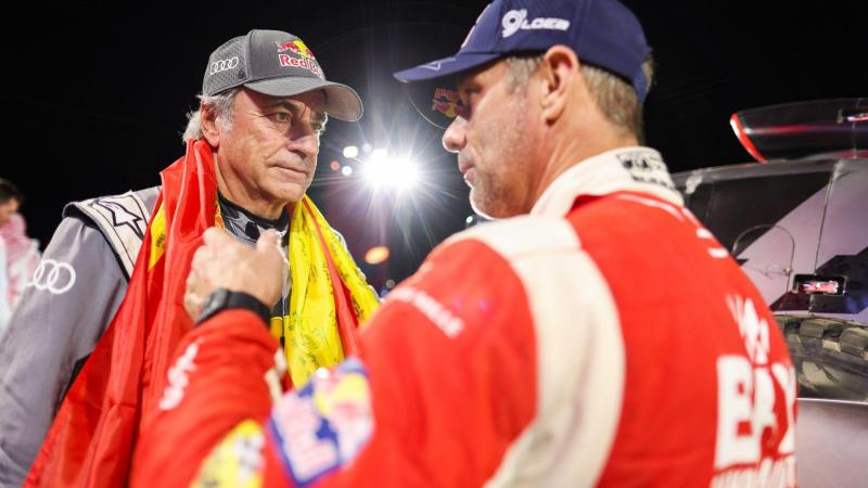Carlos Sainz y Sébastien Loeb, en una imagen de archivo. EP.