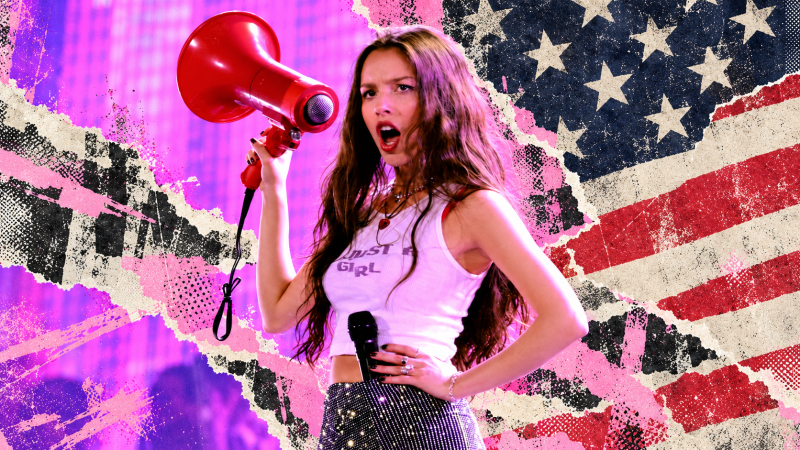 Fotocollage de Olivia Rodrigo.