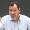 El ministro de Transportes y Movilidad Sostenible, Óscar Puente, durante la comparecencia de este viernes. EP.