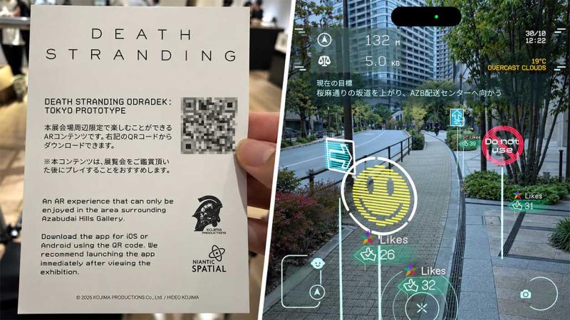 Realidad aumentada en Death Stranding Odradek Realidad aumentada en Death Stranding Odradek