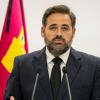 Rueda de prensa de Paco Núñez, presidente regional del PP en Castilla-La Mancha, durante el luto decretado tras el accidente ferroviario de Urda. EP.