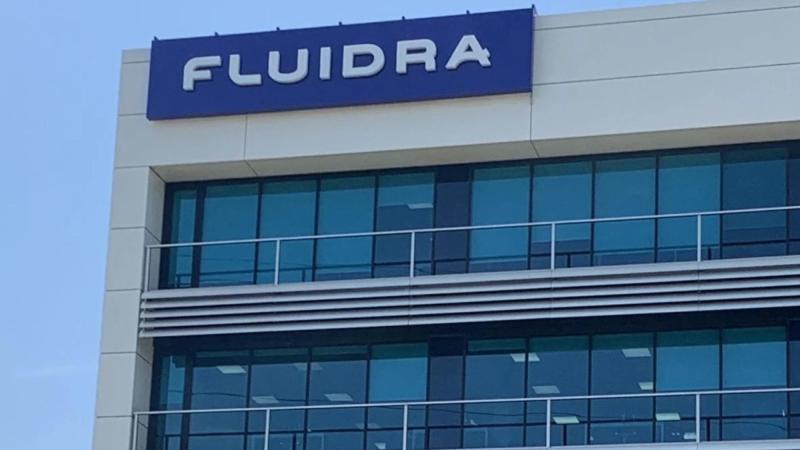 Fachada de la empresa Fluindra en una imagen de archivo.