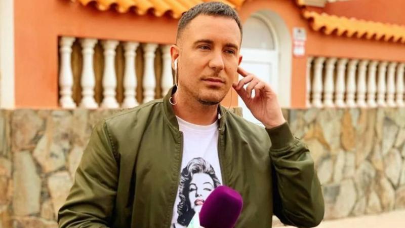 Raúl Triguero en una conexión en directo para 'Sálvame' (Telecinco)