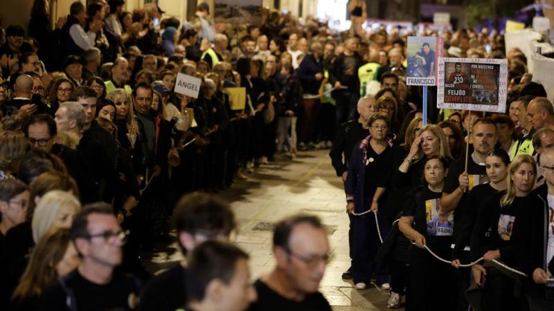 Manifestación en València por los dos años de la trágica dana de octubre de 2024. Europa Press.