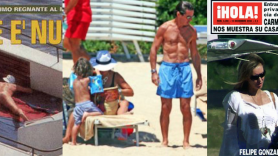 El desnudo del Rey Juan Carlos, Aznar en la playa y Felipe González con su actual pareja, en la prensa del corazón.