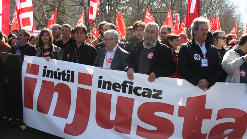 La marcha contra la reforma laboral colapsa Madrid