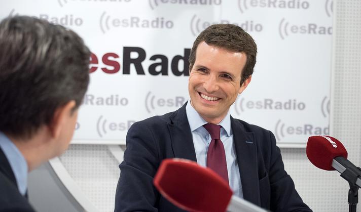 Pablo Casado en una entrevista con Federico Jiménez Losantos.