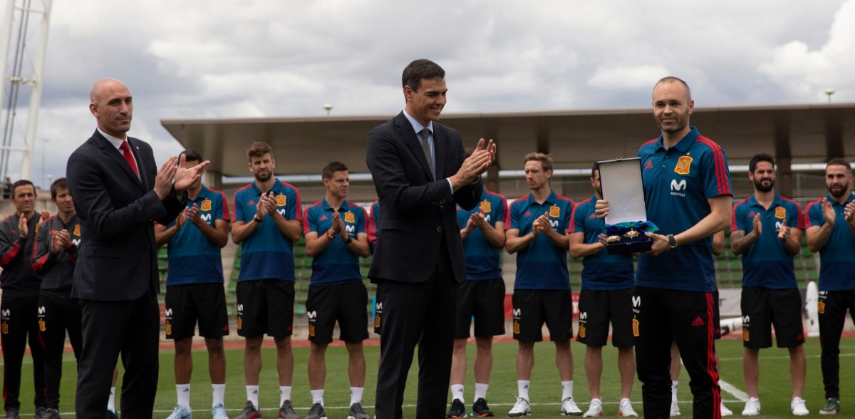 Pedro Sánchez despide a la Selección Española antes del Mundial de Rusia 2018