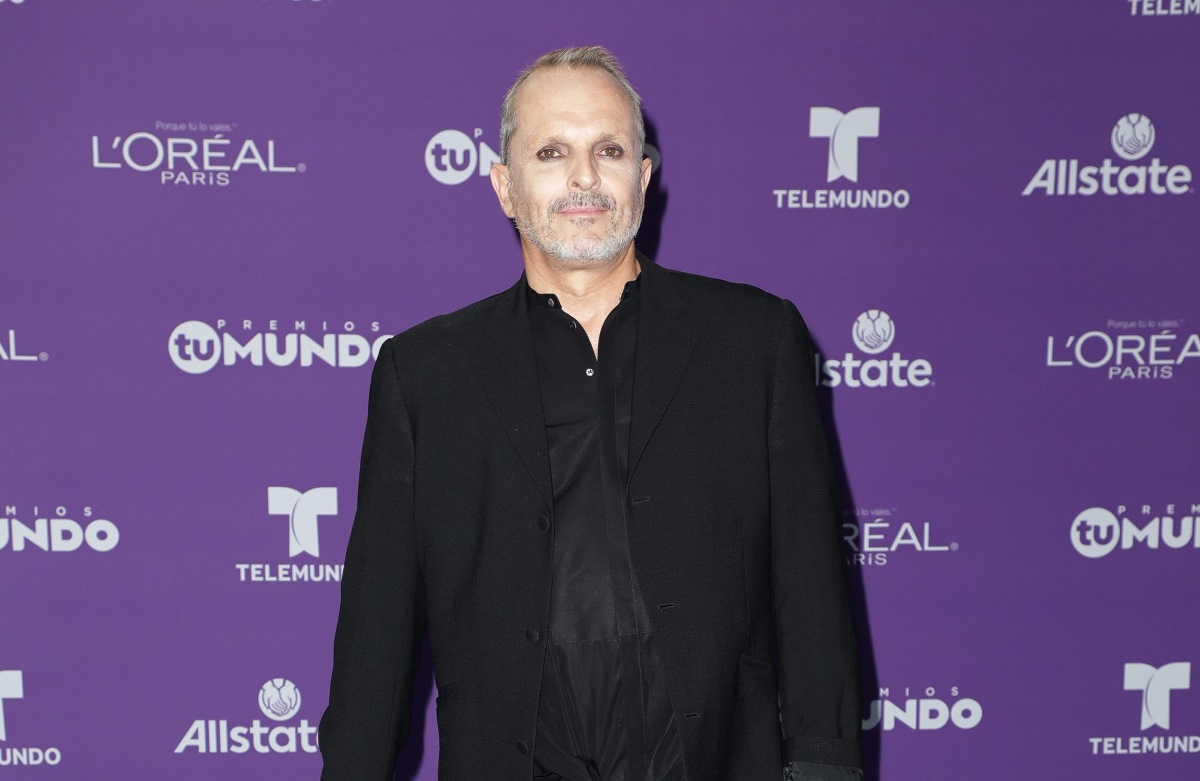 El cantante Miguel Bosé