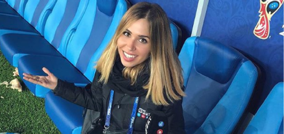 María Gómez, periodista de Mediaset para el Mundial de Rusia 2018