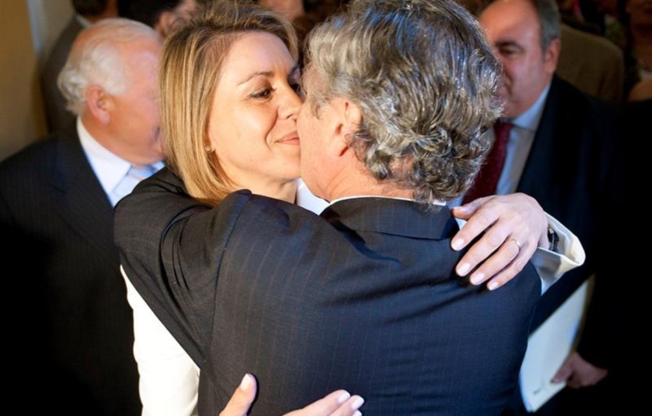 María Dolores de Cospedal con su marido, Ignacio López del Hierro.