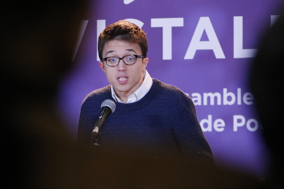 Iñigo Errejón en una rueda de prensa