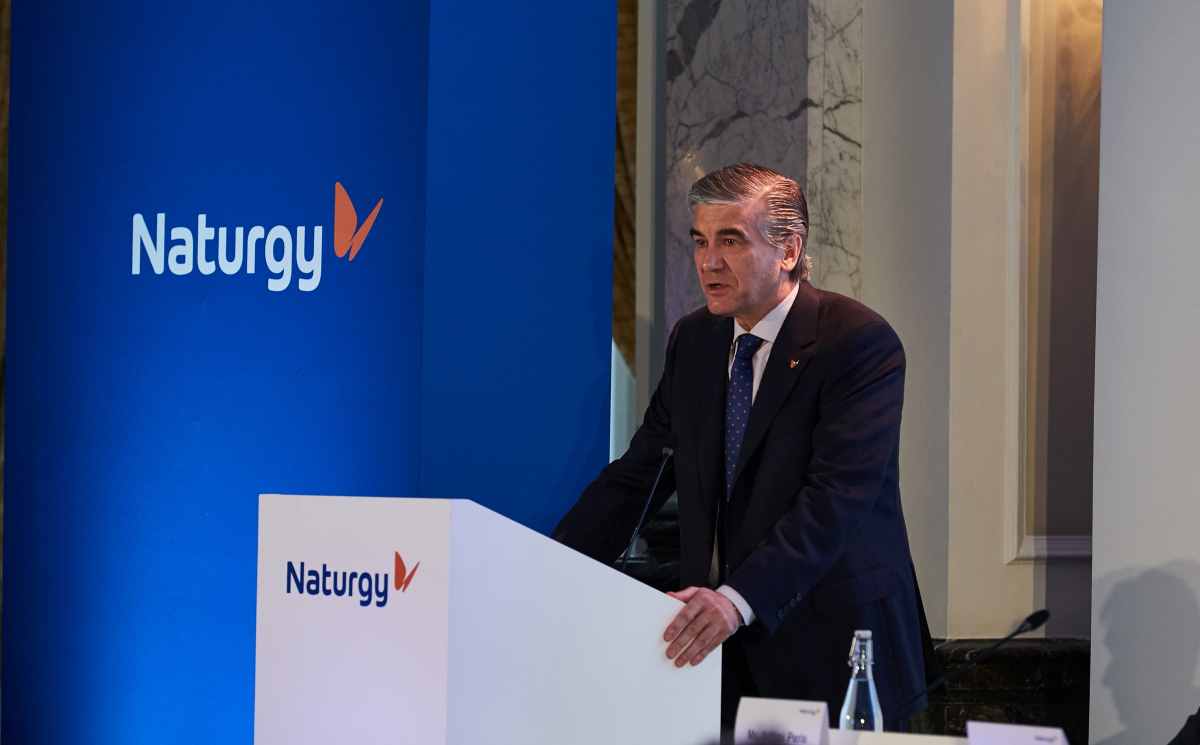 Francisco Reynés durante la presentación del Plan Estratégico en Londres.