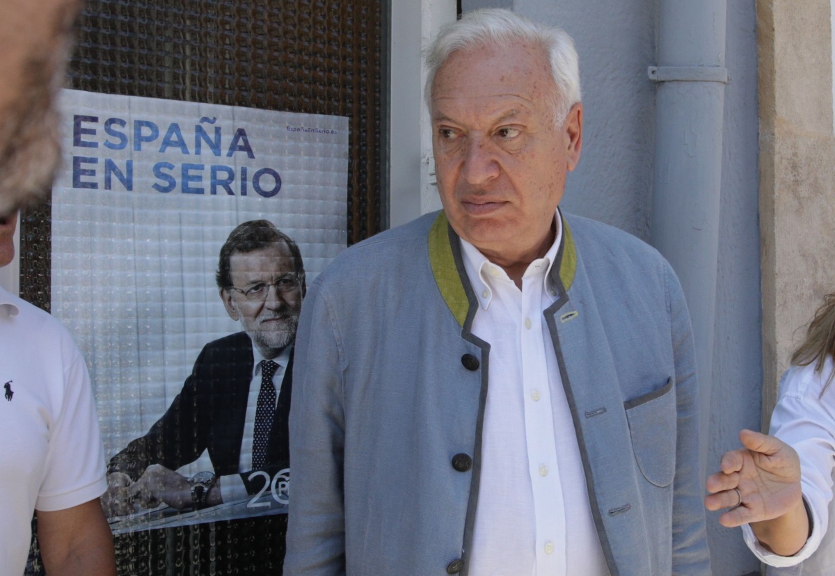 José Manuel García-Margallo durante la jornada de las primarias del PP