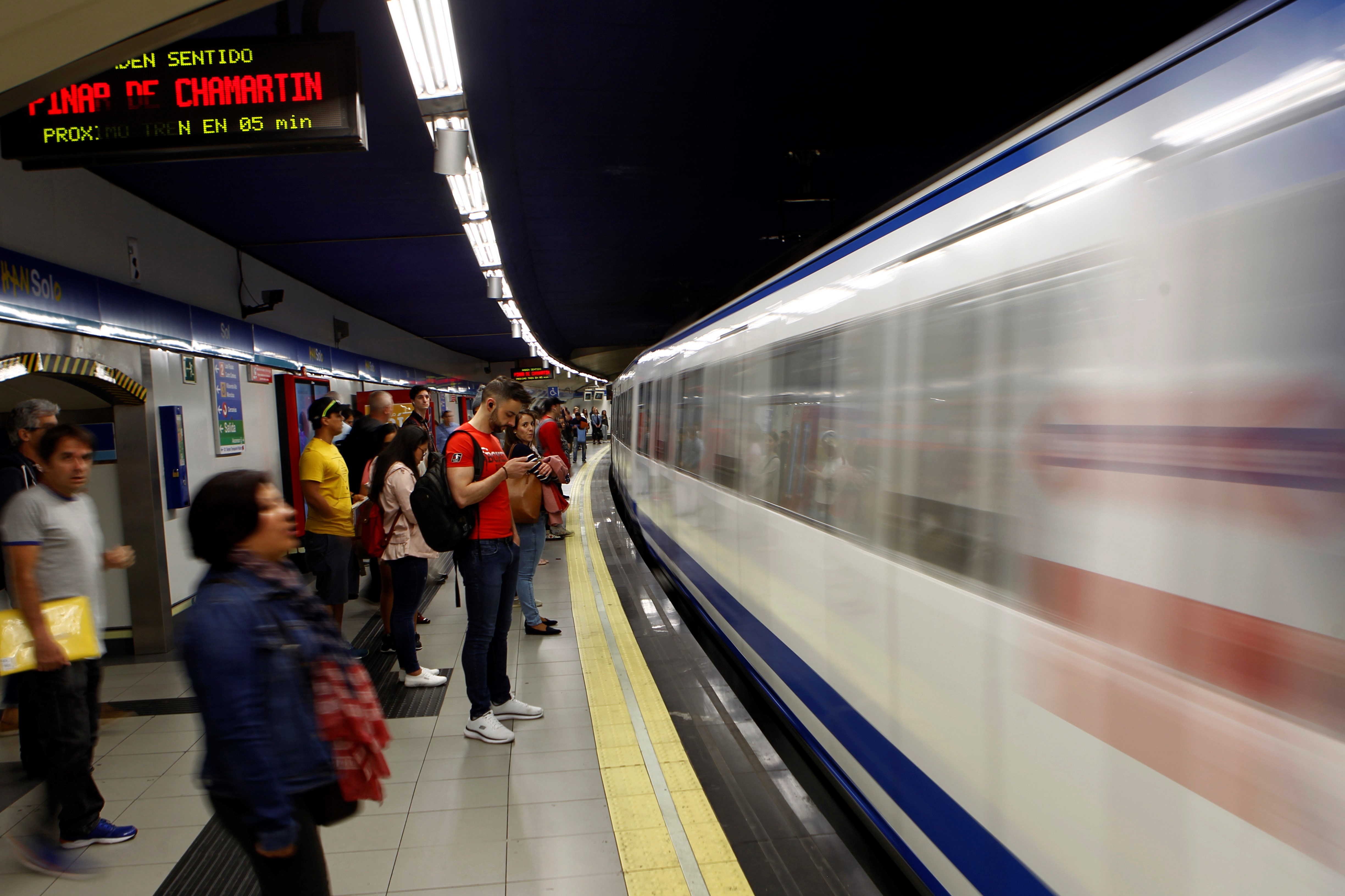 Una imagen de archivo del Metro de Madrid. EFE/Archivo