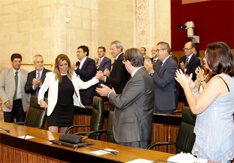 Comienza el "nuevo tiempo" en Andalucía: Susana Díaz investida presidenta de la Junta