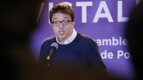 Iñigo Errejón en una rueda de prensa