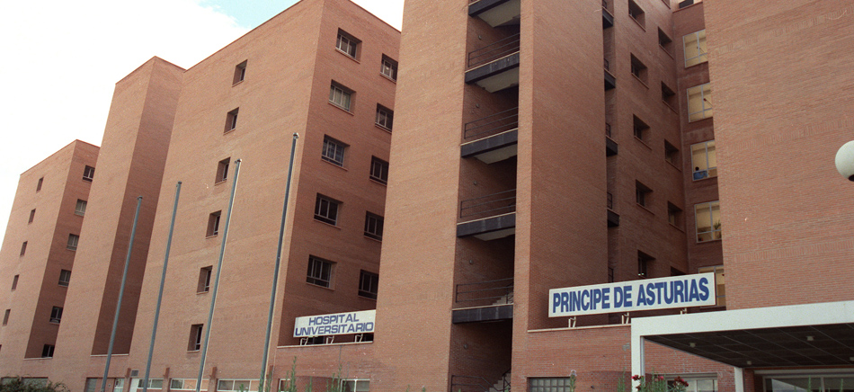 Fachada del hospital Universitario Príncipe de Asturias, en la localidad madrileña de Alcalá de Henares