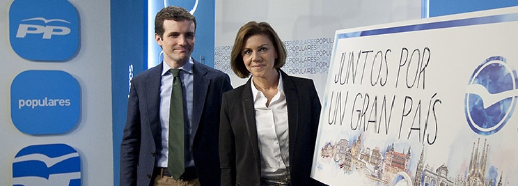 Pablo Casado y María Dolores de Cospedal en una imagen de archivo