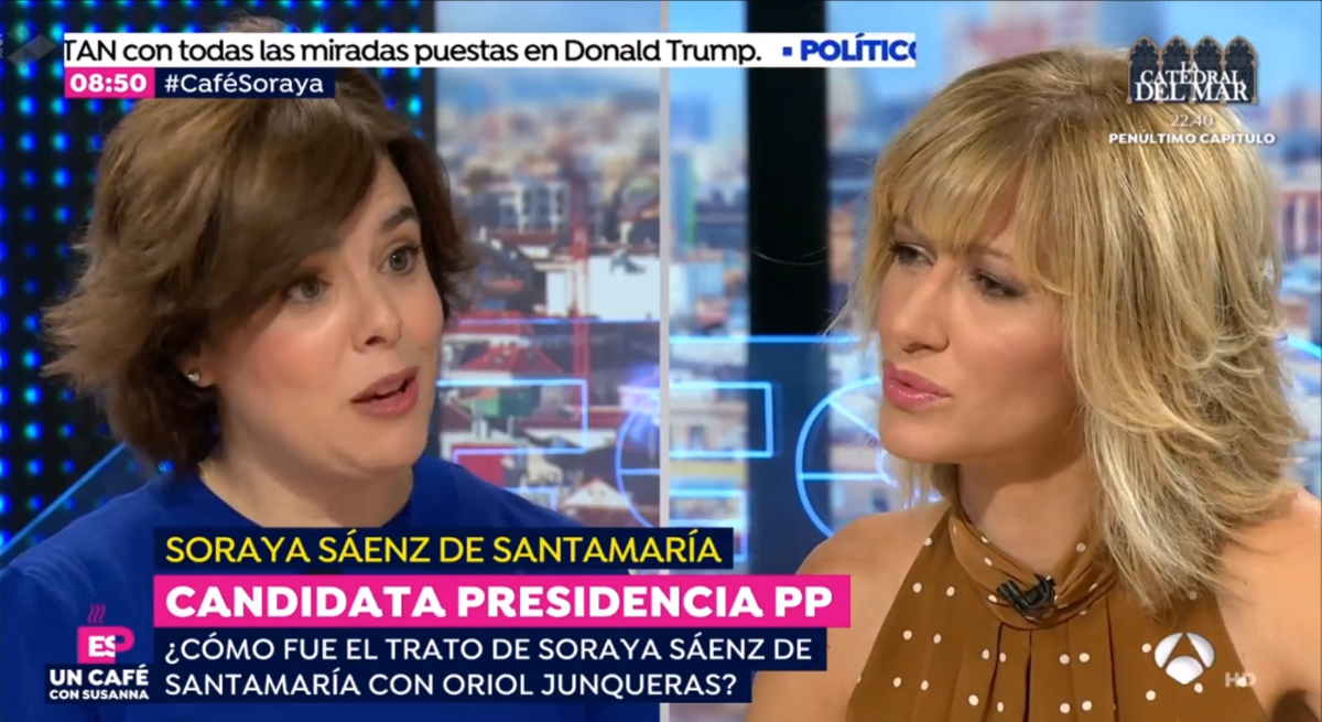 Soraya Sáenz de Santamaría en 'Espejo Público'