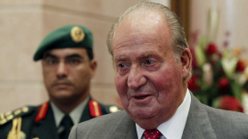 El Rey emérito Juan Carlos I, durante un viaje a Arabia Saudí en 2014
