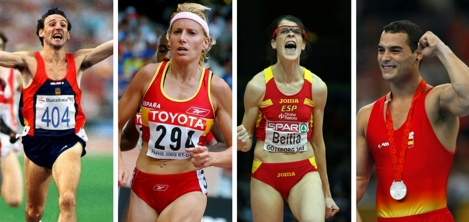 Fermín Cacho, Marta Domínguez, Ruth Beitia y Gervasio Deffer