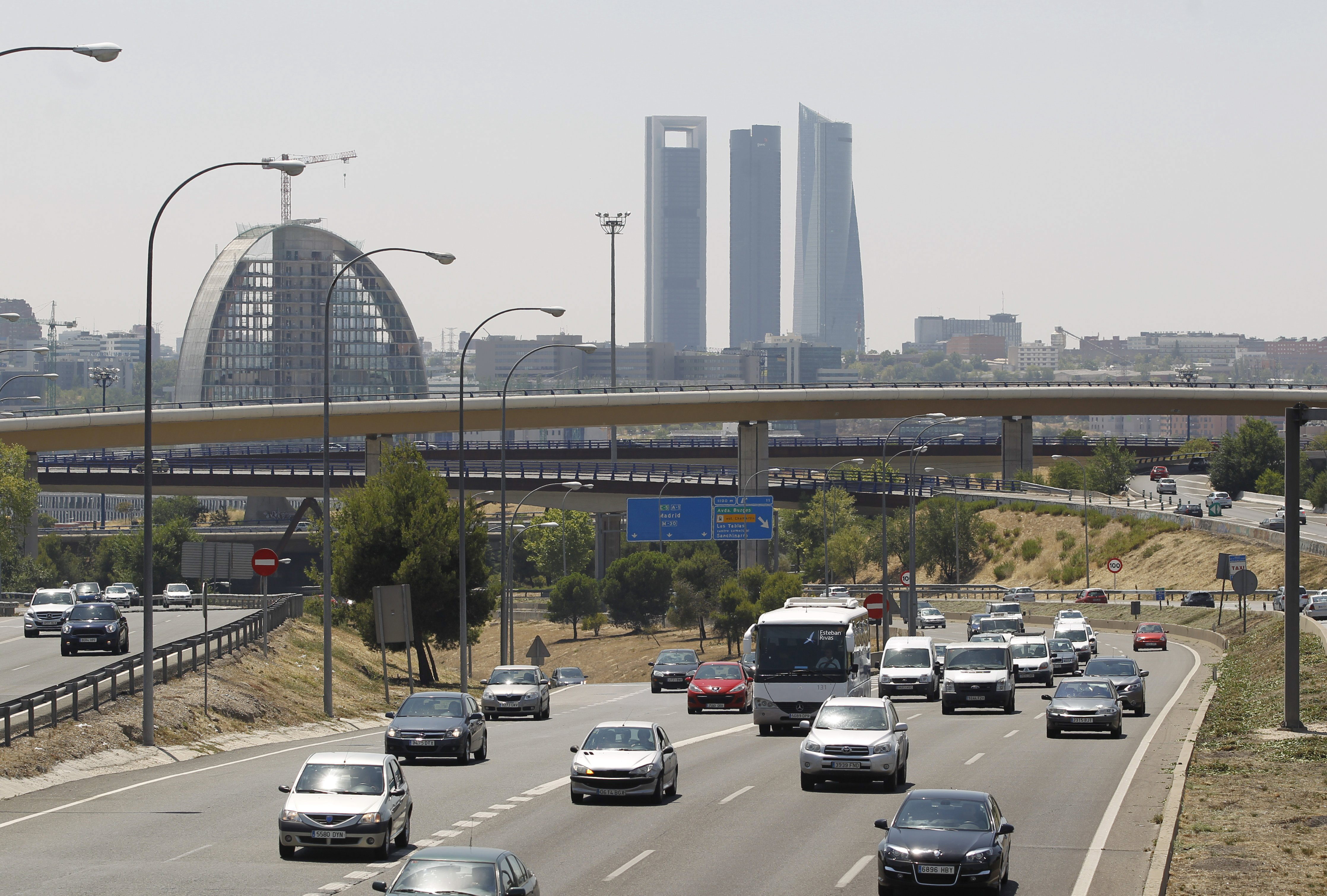 Salida norte de la ciudad de Madrid