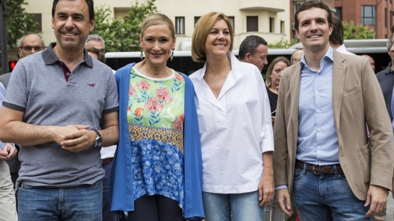 Maíllo, Cifuentes, Cospedal y Casado.