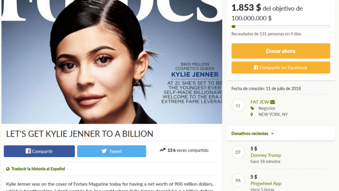 Lets get Kylie into a Million