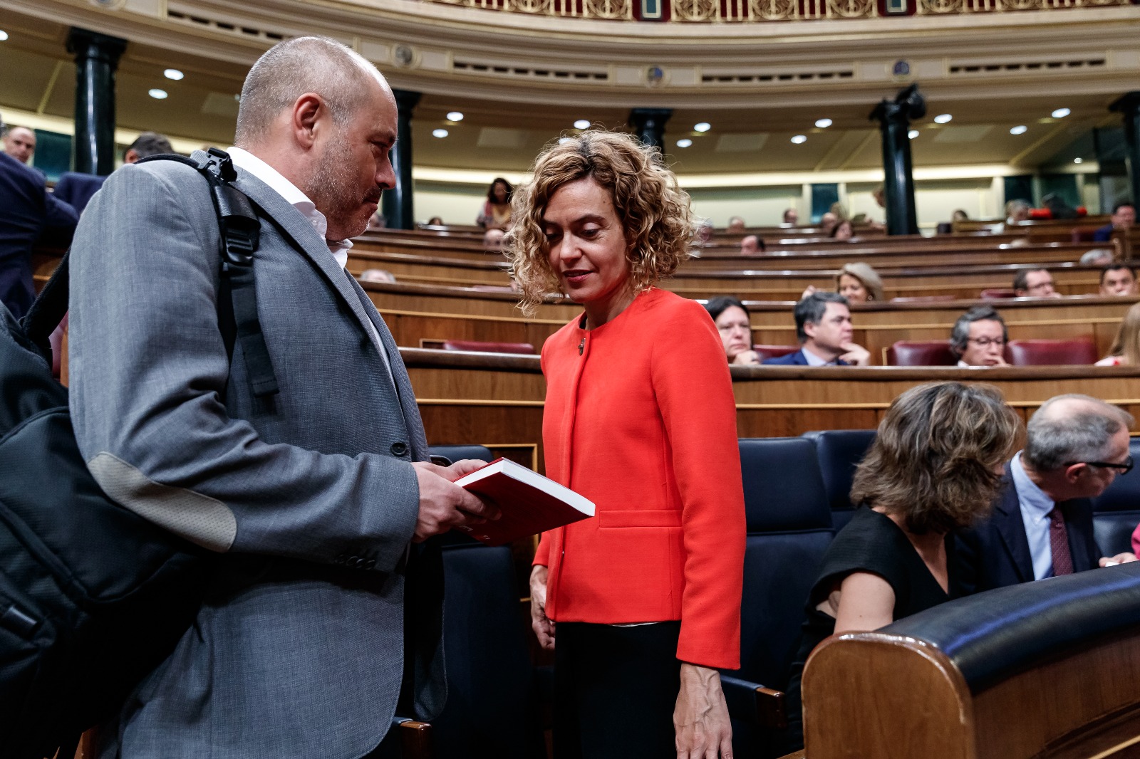 Jordi Salvador, diputado de ERC y Meritxell Batet, ministra de Política Territorial y Función Pública