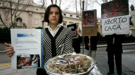 Imagen de archivo de Pilar Gutiérrez cuando lideraba Unidos por la Vida y decía cosas como que el aborto provocaba violencia machista y cáncer