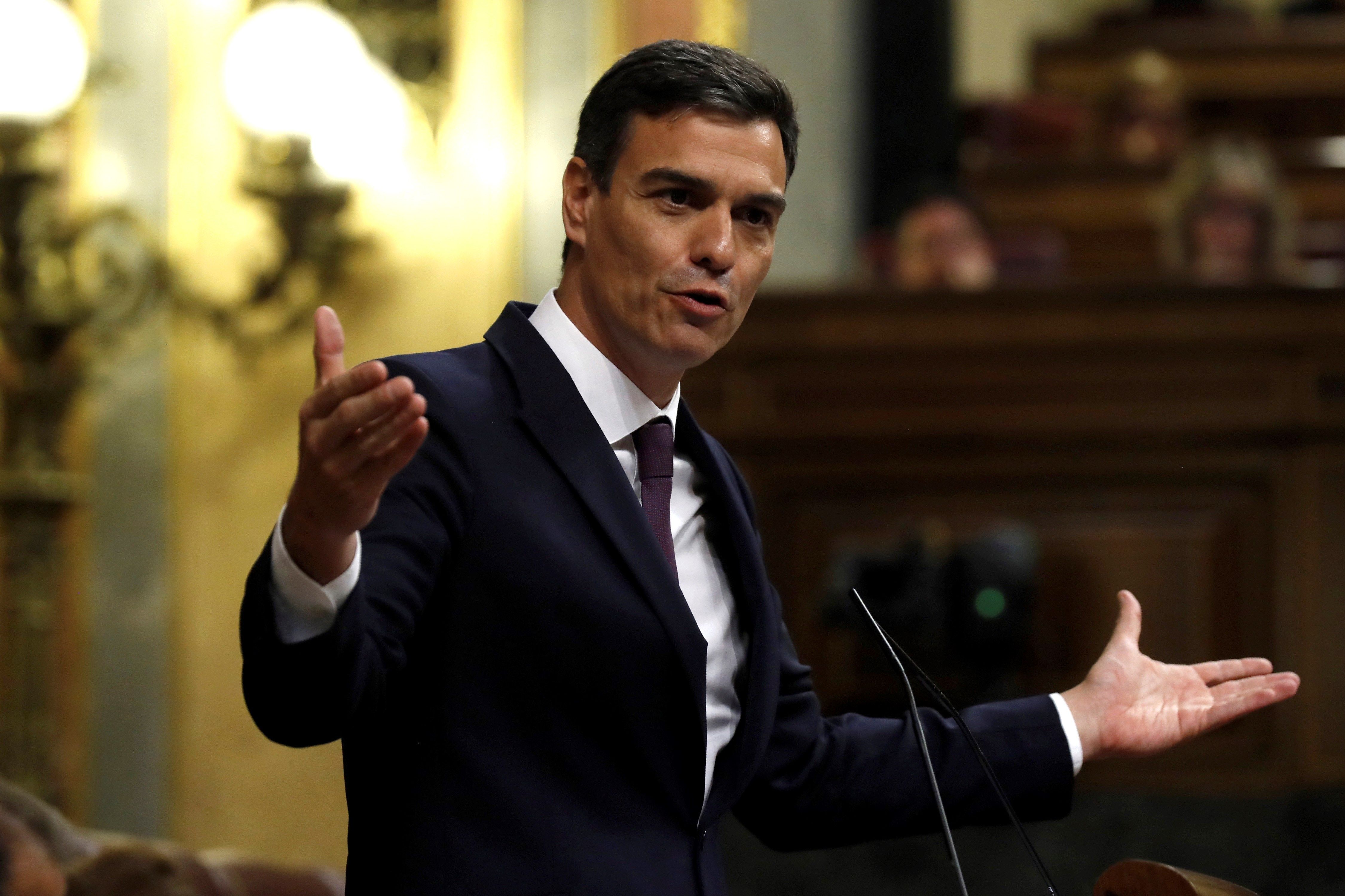 El jefe del Ejecutivo, Pedro Sánchez en el Congreso - EFE