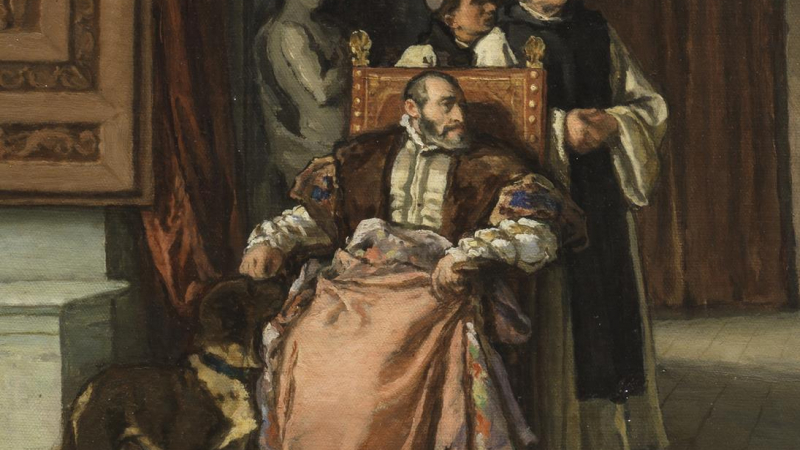 Carlos V gran aficionado a los libros de caballería contó con una dama que le leía a él y a su esposa en la hora de la siesta