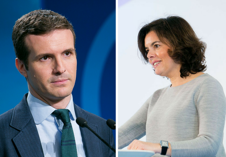 Pablo Casado y Soraya Sáenz