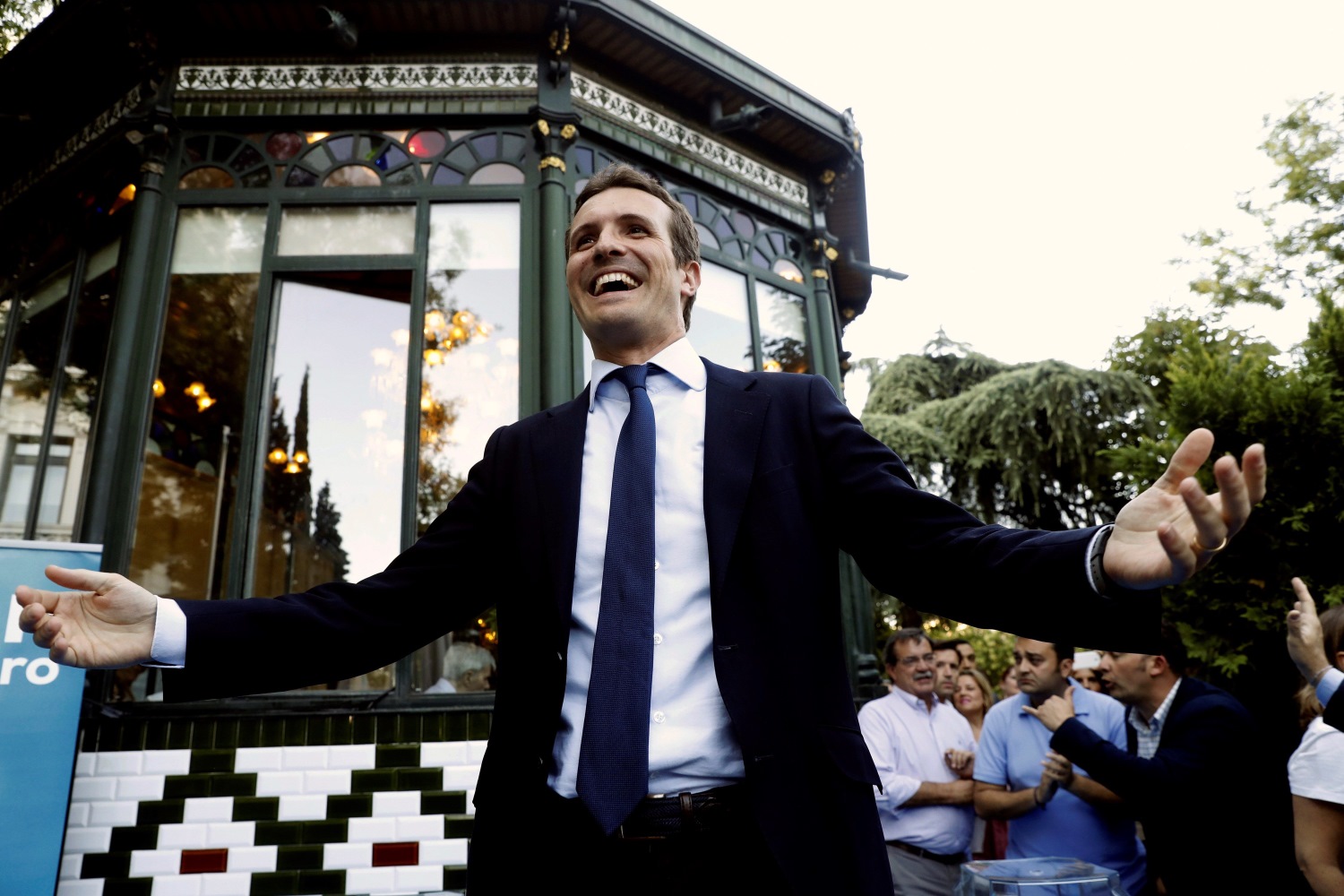 El candidato a liderar al PP, Pablo Casado, en Madrid. EFE