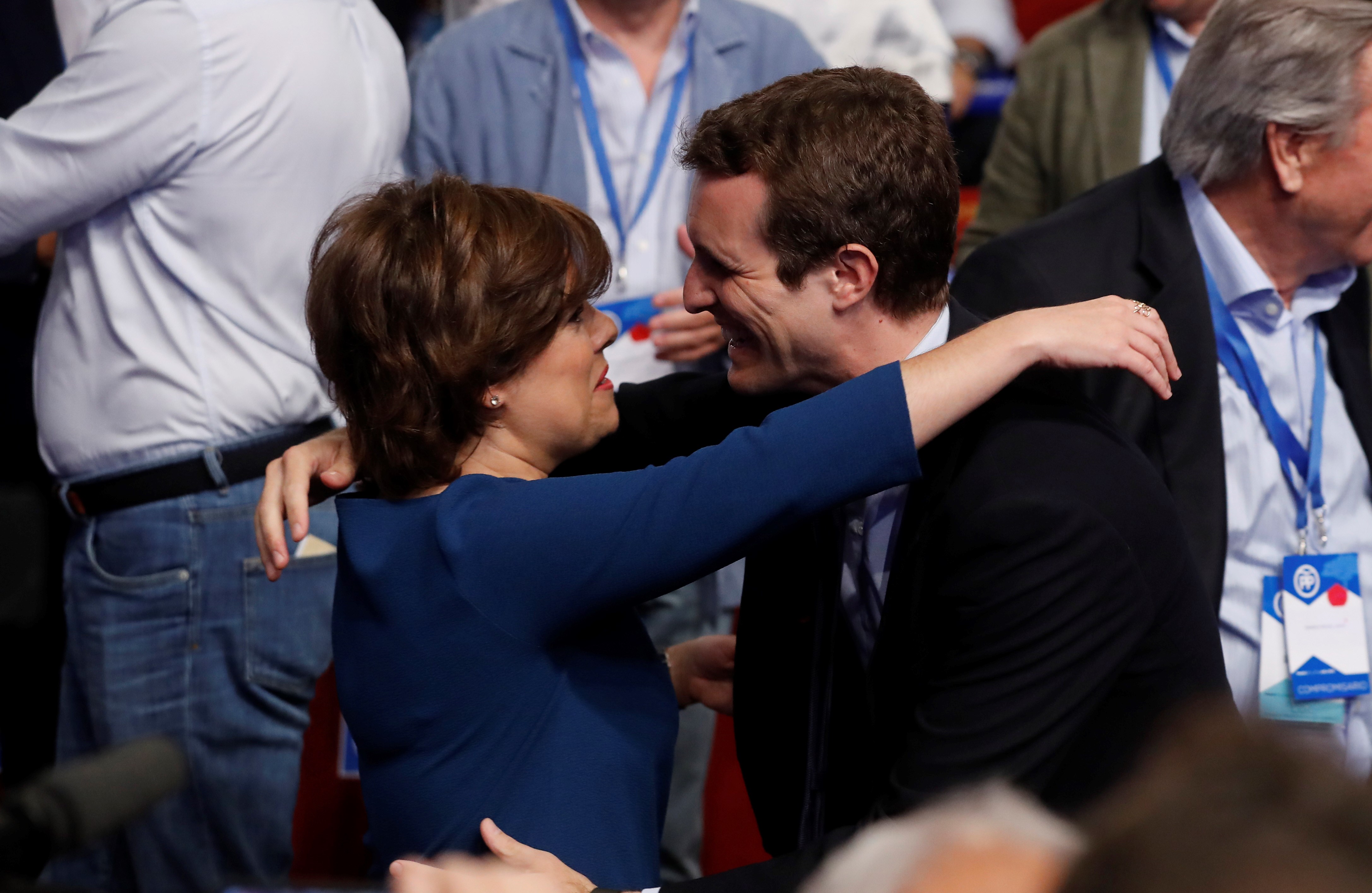 Soraya Sáenz de Santamaría y Pablo Casado