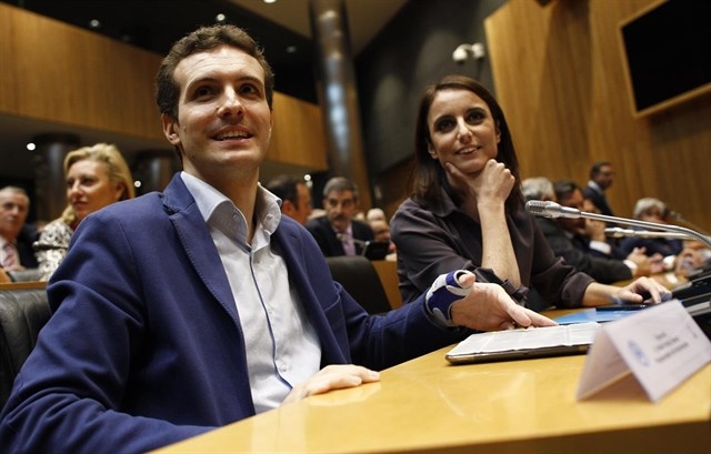 Pablo Casado y Andrea Levy en una imagen de archivo. 