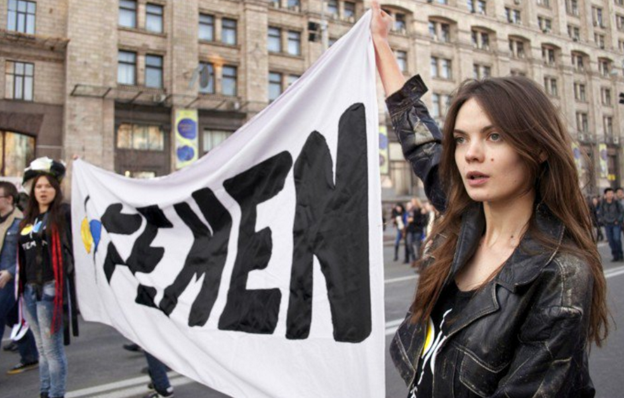 Oksana Shachko, fundadora de Femen. Femen España