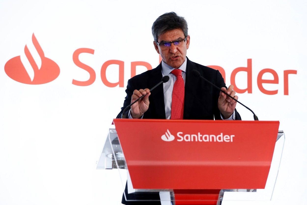 El CEO del Banco Santander José Antonio Álvarez Álvarez, durante la presentación de resultados