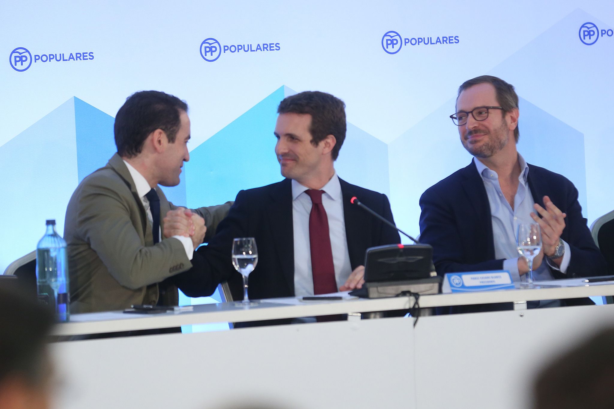 Pablo Casado en el comité nacional del PP